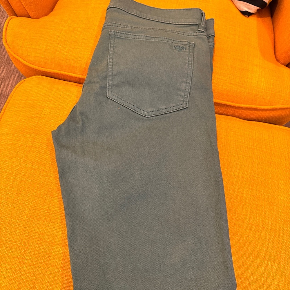 Tory Burch Ivy Super Skinny Low Rise Jeans Denim, Teal Slate, 30